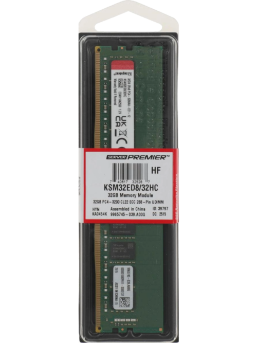 Kingston Server Premier DDR4 U-DIMM | RAM-KTSPD4U